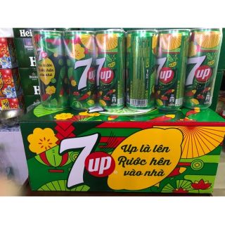Thùng 7up lon thùng 24 lon 330ml