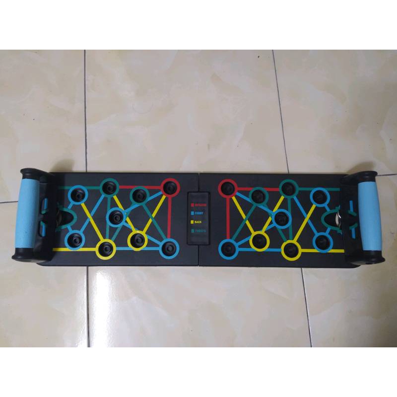 Dụng cụ khung tập hỗ trợ chống đẩy, tập hít đất đa năng 12 trong 1 bộ bàn gym thể dục tại nhà Bodysport