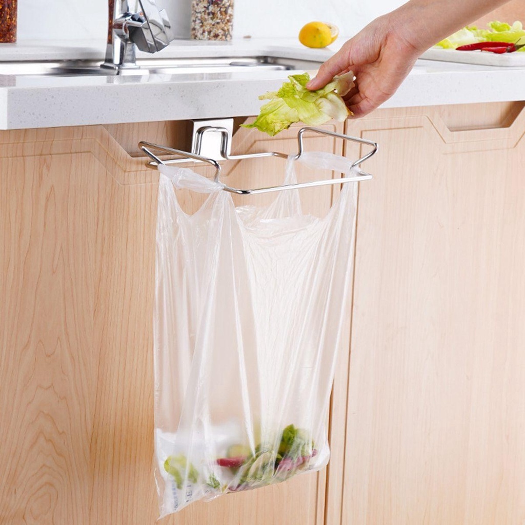 AUGUSTINA Giá Đỡ Túi Rác Gắn Cửa Tủ Nhà Bếp Tiện Lợi