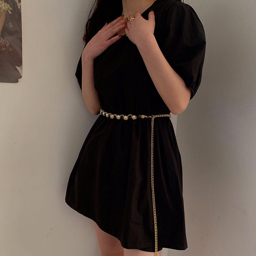 Thắt Lưng Khóa Tôm Hùm Bằng Hợp Kim Đính Ngọc Trai Tinh Tế Có Thể Điều