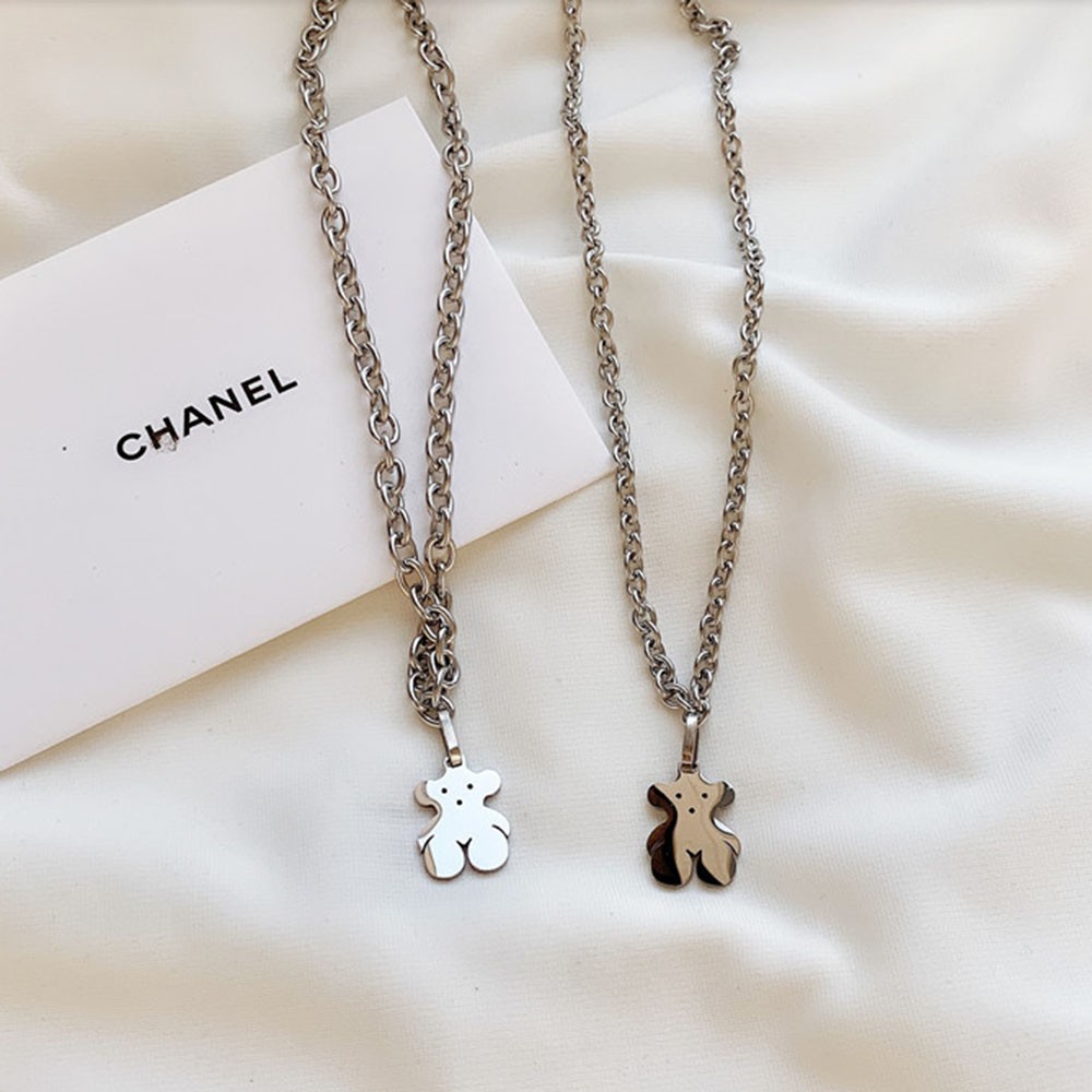 vòng cổ Hợp Kim Mặt Hình Gấu Xinh Xắn Cho Nữ