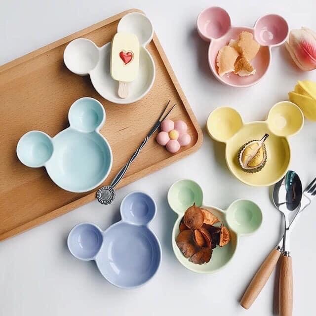 Bát sứ ăn dặm cho bé hình Mickey size mini 60ml
