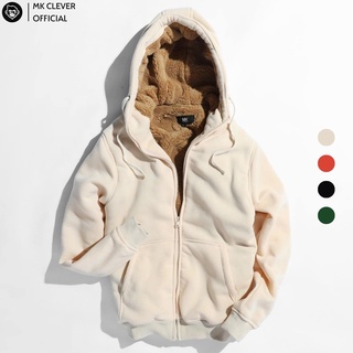 Áo khoác nỉ nam lót lông cừu MK CLEVER