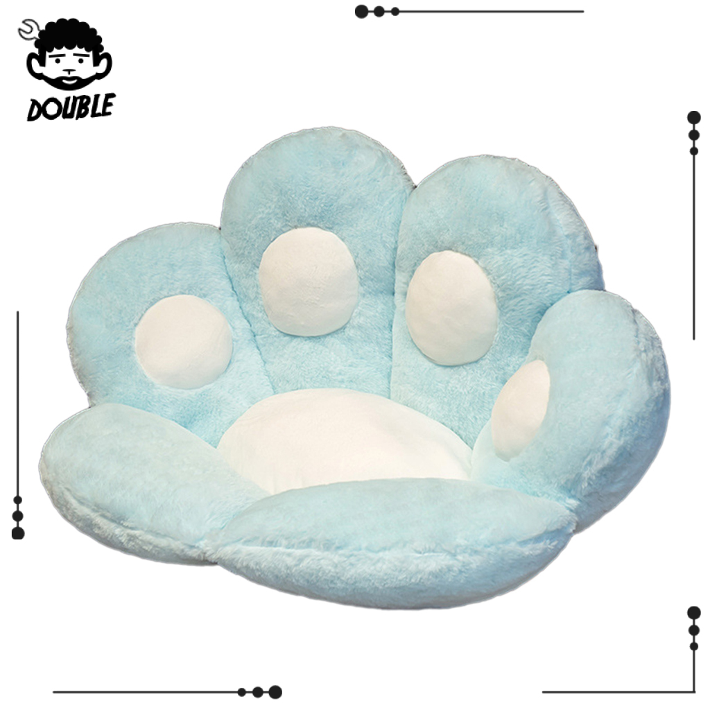 [DOUBLE]Comfortable Paw Pillow Animal Seat Cushion Stuffed Lazy Sofa Indoor Carpet