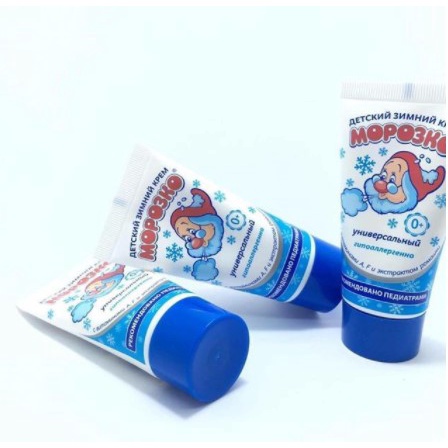 Kem Nẻ Cho Bé MOPO3KO Ông Già Tuyết Tuýp 50ml Dưỡng Da Cấp Ẩm Chiết Xuất Hoa Cúc Chính Hãng Nga