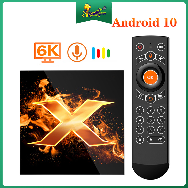 Đầu Tv Box Thông Minh X1 Android 10 4g 64gb 4k 1080p 2.4g & 5g Wifi Bt5.0 Google tiện dụng