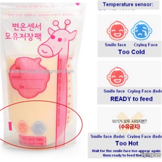 Túi trữ sữa báo nhiệt Hàn Quốc HB-30