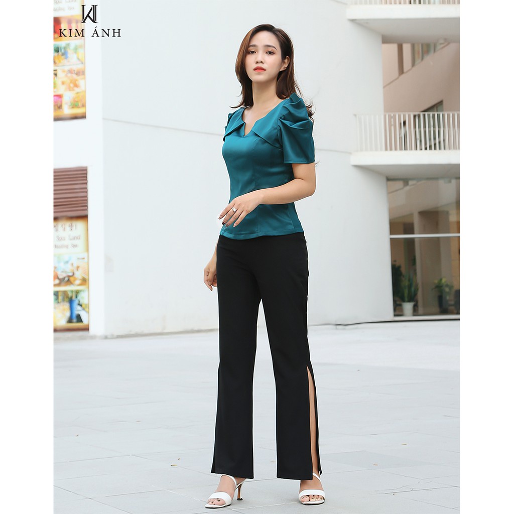 Áo Kiểu Thiết Kế Nữ, Áo Sơ Mi Nữ Công Sở Kim Ánh Maris Top Trẻ trung, Thanh Lịch | BigBuy360 - bigbuy360.vn