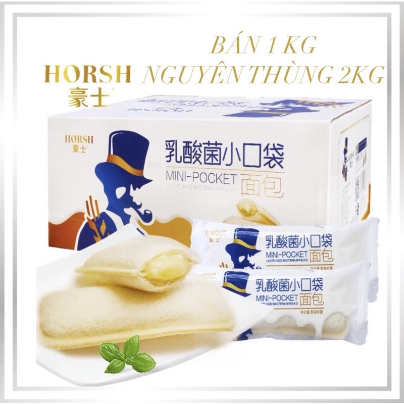 Bánh sữa chua HORSH ông già cao bồi túi 500g và 1kg (Free Ship)