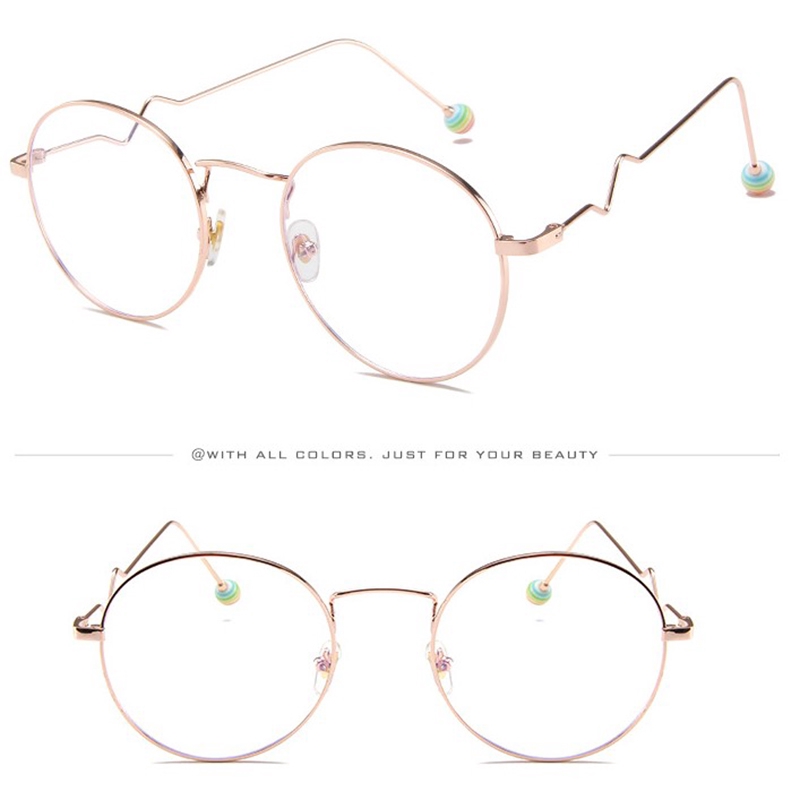 Mắt kính Nữ Nam Đơn giản Kính tròn Ánh sáng chống xanh Glasses New Fashion 1Pcs | BigBuy360 - bigbuy360.vn