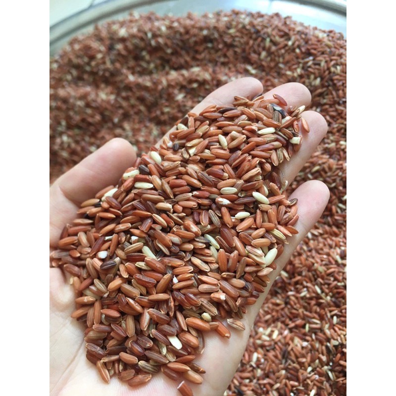 Combo 4kg gạo lứt đỏ và tím than Ankhangfood (2kg/túi), gạo dẻo nấu không cần ngâm