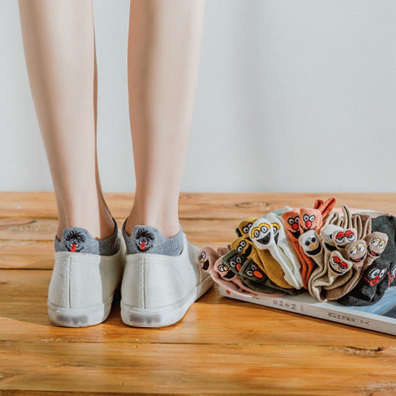 Xixi Đôi Vớ Ngắn Thêu Hình Thời Trang Vui Nhộn Dành Cho Nam Và Nữ