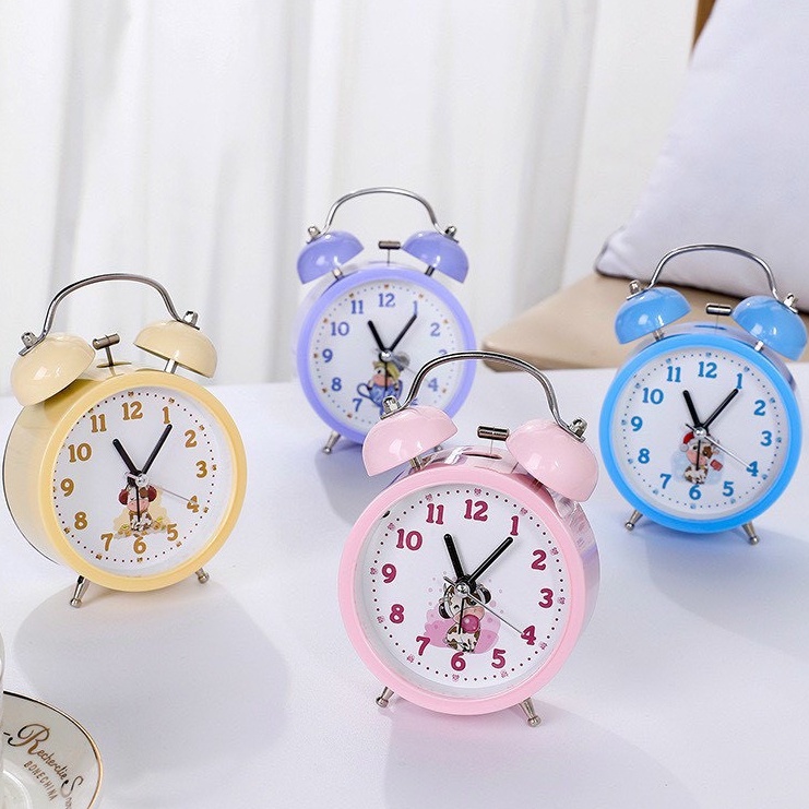 Đồng Hồ Báo Thức Để Bàn Có Chuông Reo Và Đèn LED