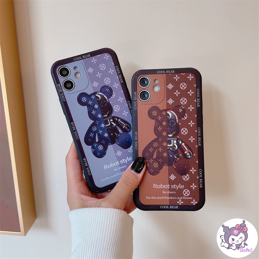 Ốp điện thoại cho OPPO A54 A16 A15 A12 A5s A3s A53 A33 A32 A31 A9 A5 Reno 6Z 5Z Realme C25s C21 C15 C12 Realme 8Pro 6i 5i 5s Sixhd Ốp Lưng Fashion Power Bear Kaws Phone Case Soft Silicone Protective Cover 下架