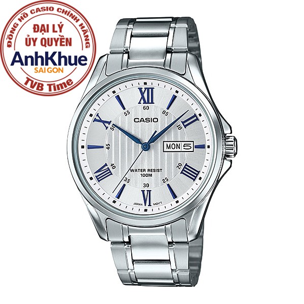 Đồng hồ nam dây kim loại Casio Standard chính hãng Anh Khuê MTP-1384D-7A2VDF (41mm)