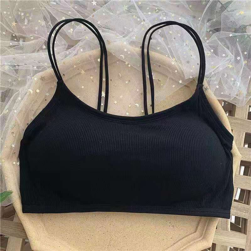 Áo Bra Nữ Áo Lót Nữ gân tăm đúc su hai dây sợi nhỏ nâng ngực gợi cảm mã PASANA022
