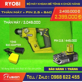 Bộ máy khoan bê tông ryobi
