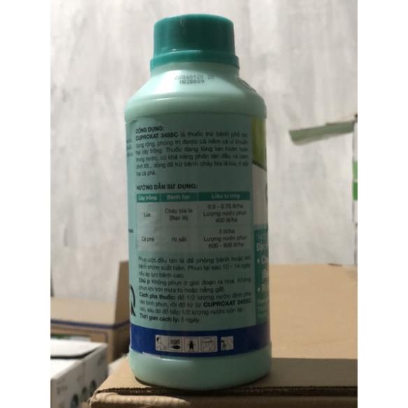 CUPROXAT 345SC 500ml đặc trị nấm, vi khuẩn gây bệnh, cháy lá rỉ sắt cho cây trồng