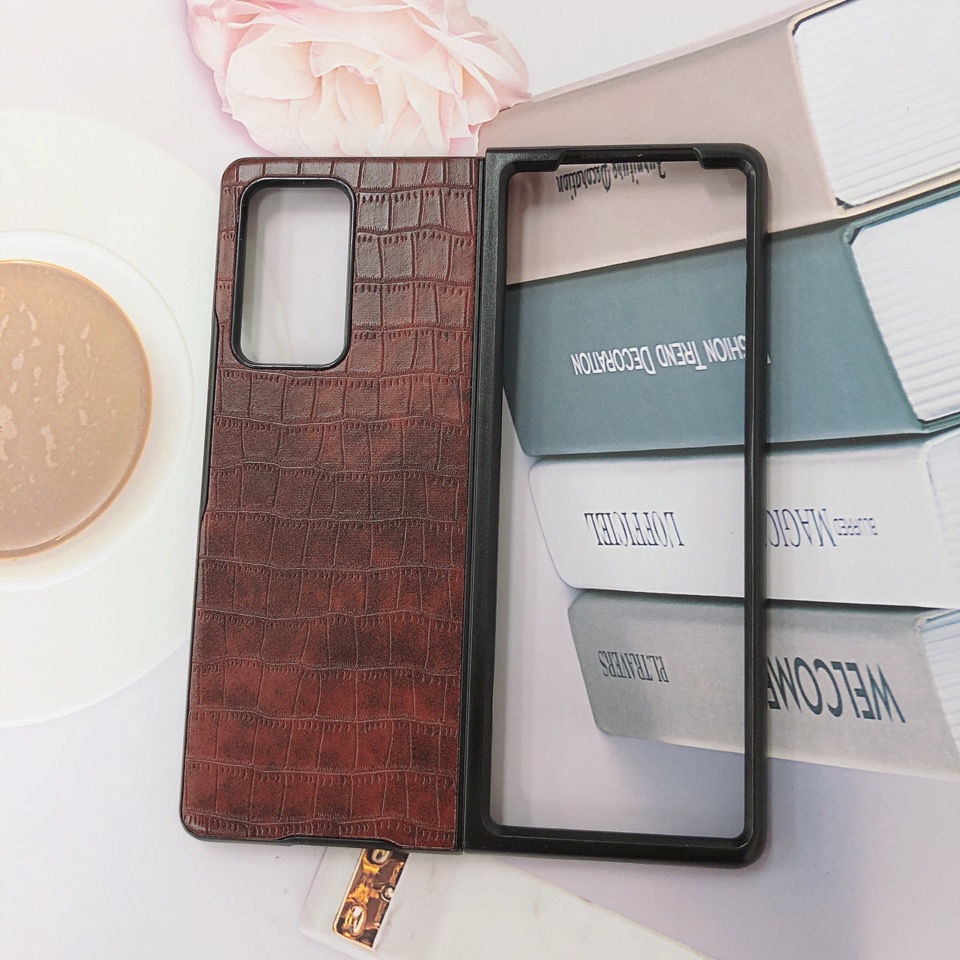 Ốp Điện Thoại Da Gấp Gọn Chống Rơi Phong Cách Hàn Quốc Cho Samsung Galaxy Z Fold 2 W21 F9160 5G