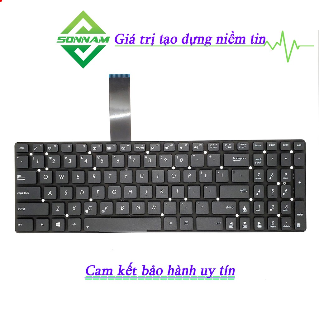 Bàn Phím Laptop Asus K55 K55A K55D K55DE K55DR K55N - Bảo Hành Đổi Mới 9 Tháng