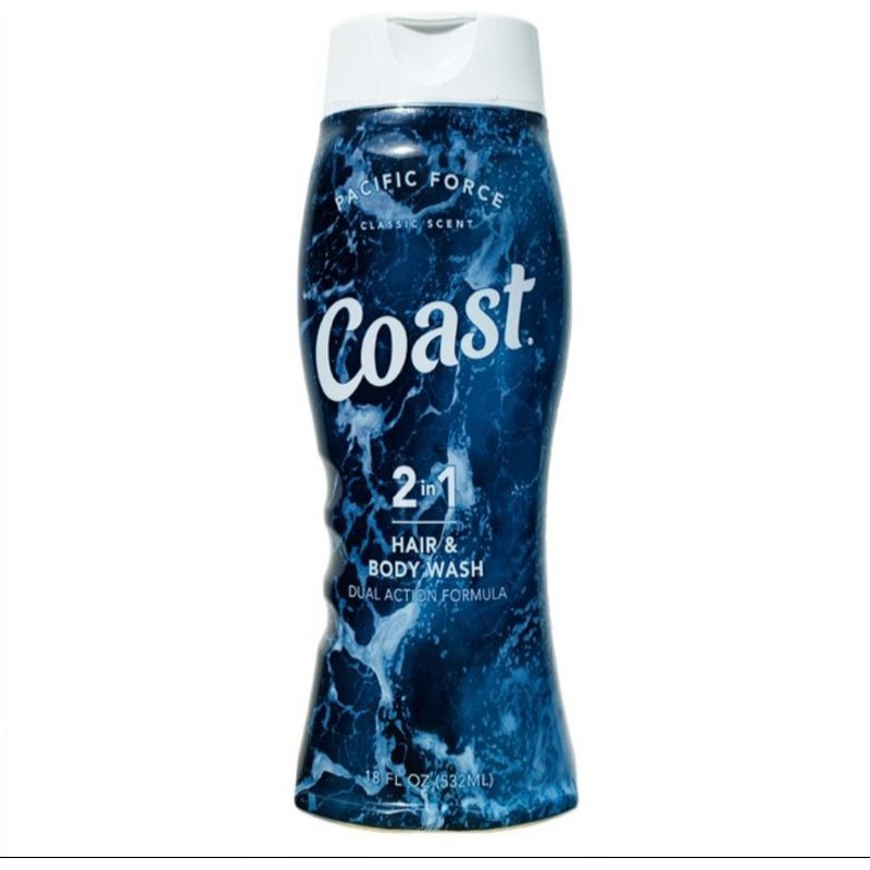 [ tặng gel rửa tay khô ] Dầu gội và sữa tắm Coast Hair 2 in 1 532ml Jenny Shop Cam kết 100% chính hã