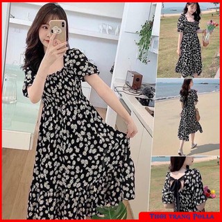[Freeship Xtra] Váy đầm babydoll hoa nhí, mẫu váy đầm xòe công chúa cộc tay, dáng dễ mặc, cực xinh - L026