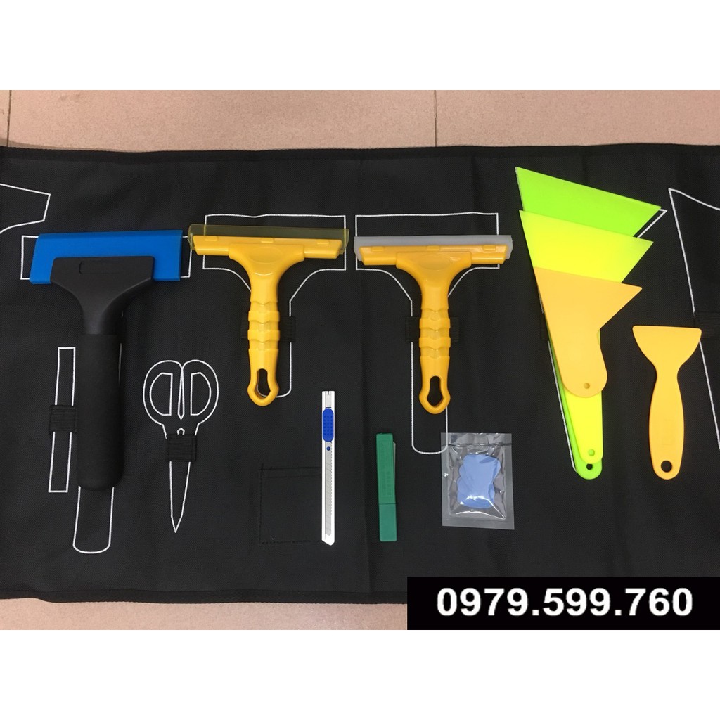 Bộ dụng cụ dán phim cách nhiệt ô tô cơ bản cao cấp VT - 1800