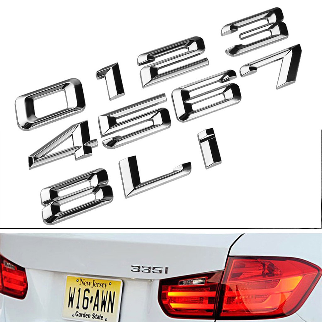 3D ABS BMW Số Phía Sau Biểu Tượng Miếng Dán Logo Thay Thế 330i 320i 520i E46 E39 E90