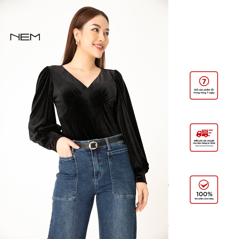 Áo sơ mi nữ thiết kế dài tay NEM Fashion SM10412