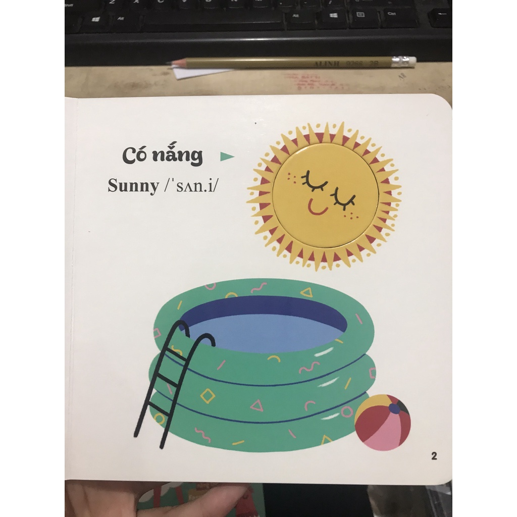 Sách  - Những từ vựng đầu đời của bé : Thời tiết