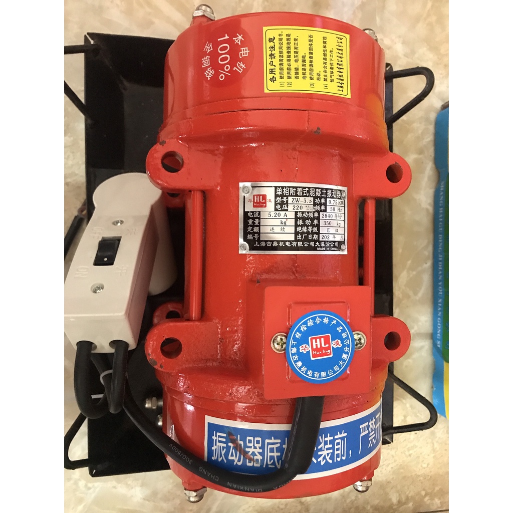 [SIÊU BỀN] Máy đầm bàn bê tông 1.1KW - Đầm hoa thị( Cam kết lõi đồng 100%, kèm chân đế)
