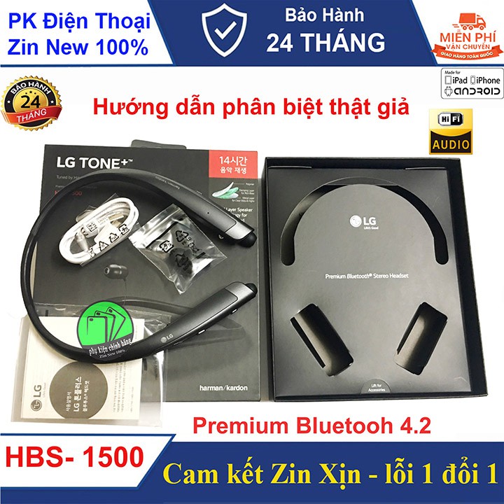 Tai nghe LG Bluetooth Hi-Fi HBS 1500 Full Box âm Bass vượt trội - Bảo hành 2 năm