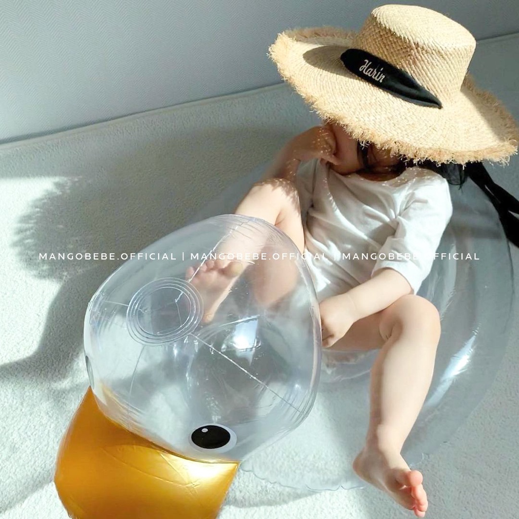 Phao Vịt con trong suốt, xỏ chân, chống lật an toàn cho bé