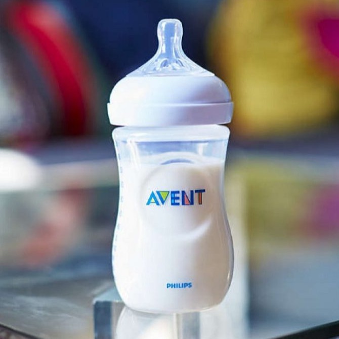 Bình sữa Avent, bình sữa silicon cổ rộng cho bé 125ml, 260ml bằng nhữa PP, có tách set