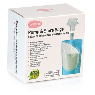 Túi trữ sữa mẹ trực tiếp từ máy hút sữa Unimom UM870275 ( Loại 10 túi/hộp)