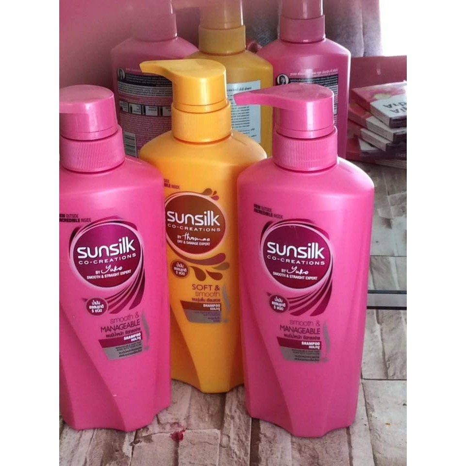 Dầu gội Sunsilk hồng 450ml Thái Lan