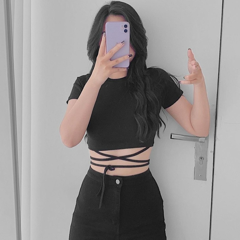 Áo Croptop Body Nơ Buộc Dáng Ôm Mịn Mát Hot Trend - VIETCEN