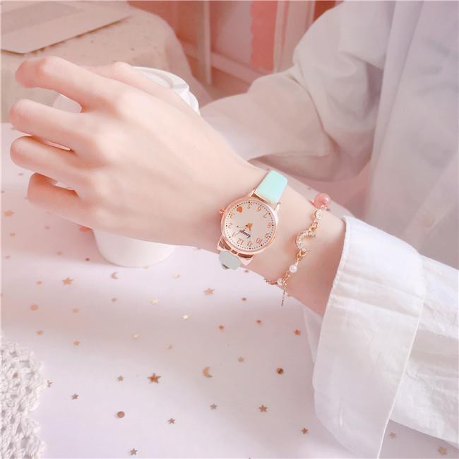 Đồng Hồ Đeo Tay Phong Cách Mới 2021 Dễ Thương Chống Nước Dành Cho Học Sinh Tiểu Học / Bé Gái