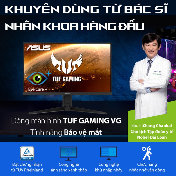 Màn Hình Game ASUS VG259QM 24.5 inch IPS 280Hz 1ms GSYNC Loa Hàng Chính Hãng