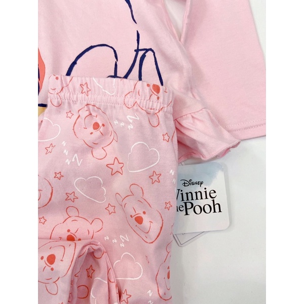 Bộ cotton bé gái Winny Pooh hàng xuất uk thu đông 2022