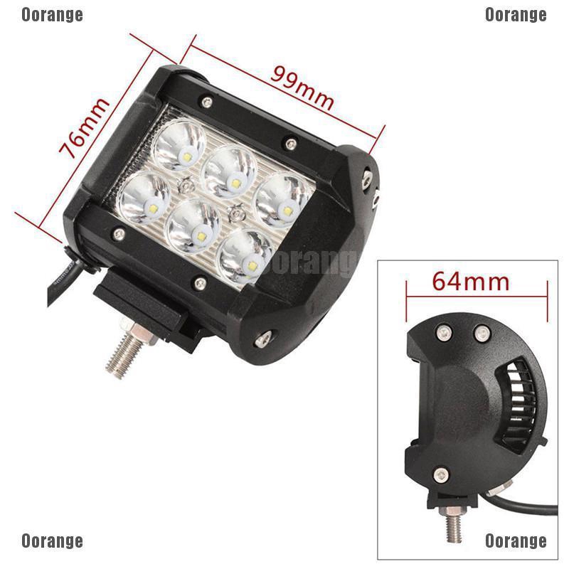 Đèn LED Làm Việc 18w 4WD Cho Jeep / ATV / SUV /