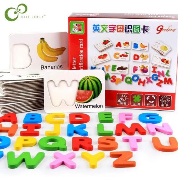 Bộ ghép chữ cái Tiếng Anh kèm thẻ hình