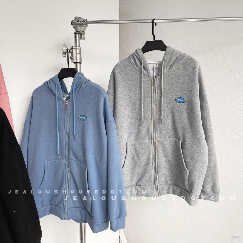 Áo hoodie zip logo UNIFOND 5639 | BigBuy360 - bigbuy360.vn