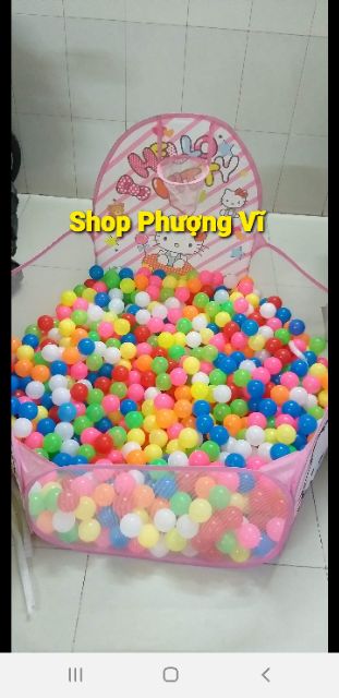 sale lớn nhà Bóng kitty tặng kèm 50 bóng nhựa 7 màu 5cm cho bé