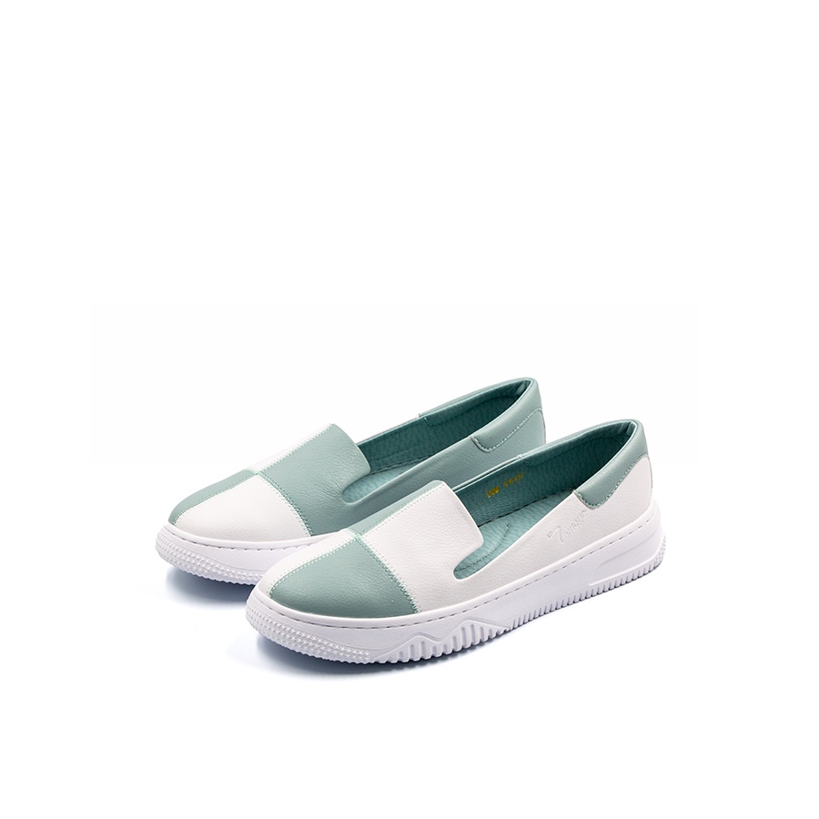 Giày Sneaker Nữ Tomoyo Da Microfiber Hoạ Tiết Sọc Caro &quot;SIÊU CÁ TÍNH&quot; TMW31207