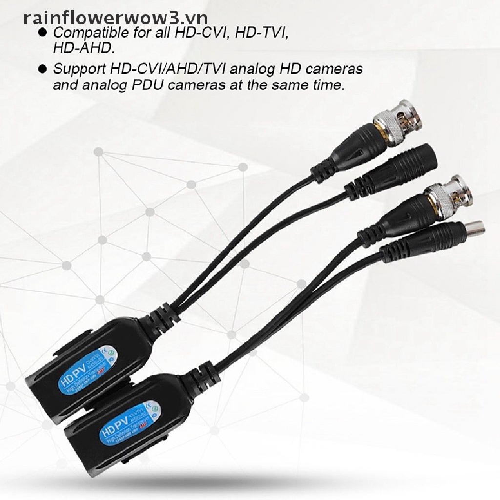 1 Cặp Giắc Chuyển Đổi Từ CCTV Coax BNC Sang CAT5e 6 RJ45