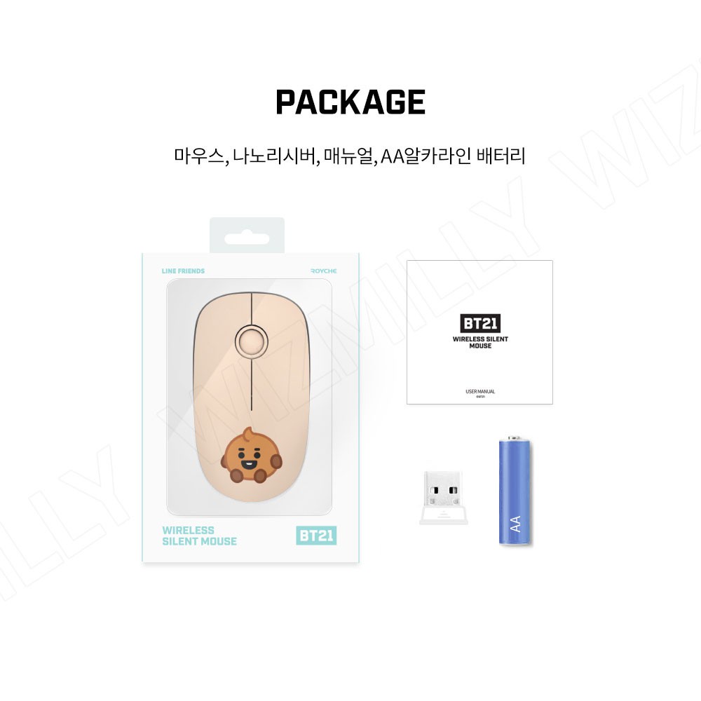Chuột Không Dây BT21 BTS Chính Thức