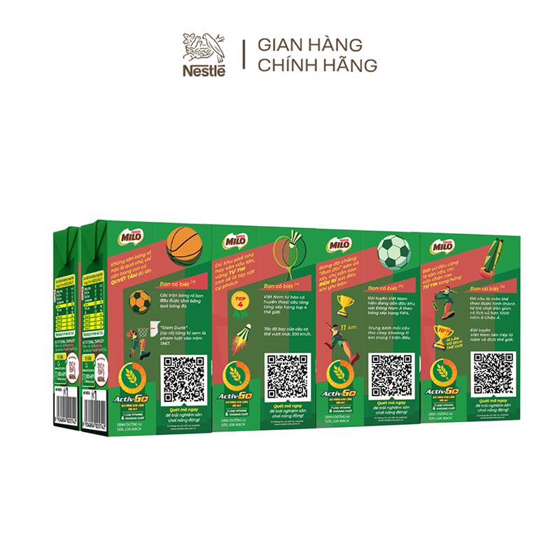 [Phiên bản giới hạn] Sữa lúa mạch Nestlé® MILO® thùng 48 hộp x 115ml