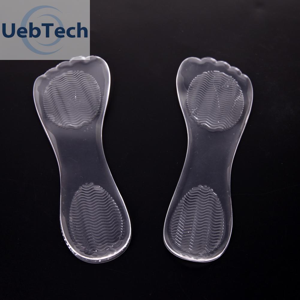 Uebtech 1 Pair High Heel Silicone Gel Cushion Insole Shoe Anti Slip Foot Feet Pad