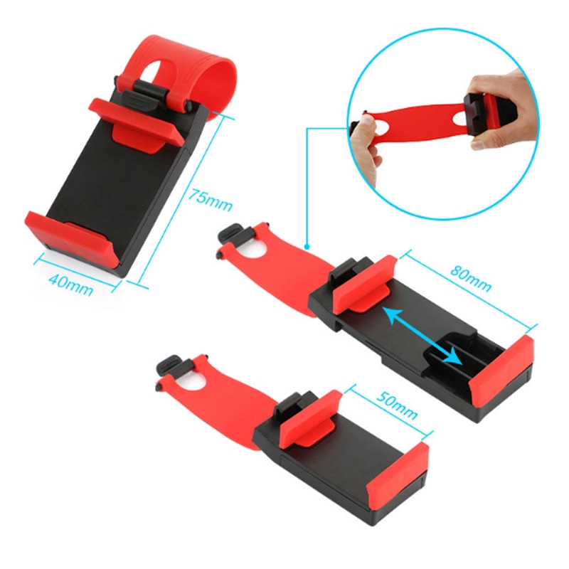 Giá đỡ điện thoại gắn vô lăng xe hơi cho for iPhone Xiaomi Huawei VIVO GPS